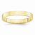 10k Yellow Gold 3mm Lightweight Flat Wedding Band
