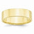 10k Yellow Gold 6mm Lightweight Flat Wedding Band