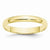 10k Yellow Gold 3mm Lightweight Half Round Wedding Band