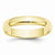 10k Yellow Gold 4mm Lightweight Half Round Wedding Band