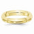 10k Yellow Gold 4mm Knife Edge Comfort Fit Wedding Band