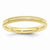 10k Yellow Gold 3mm Milgrain Comfort Fit Wedding Band