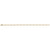 Petite Curbed Figaro Classic Bracelet in Gold Plated