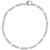 Petite Curbed Figaro Classic Bracelet in Sterling Silver
