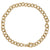 Round Cable Link Classic Charm Bracelet in Gold Plated