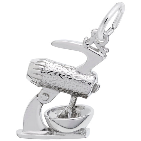 Mixer Charm In 14K White Gold