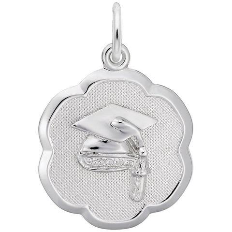 Graduation Charm In Sterling Silver
