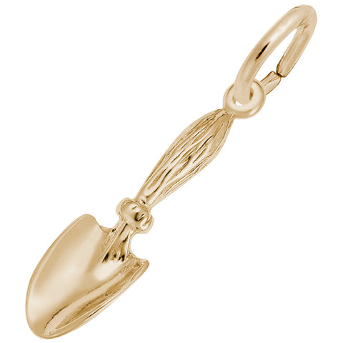 Shovel Charm in Yellow Gold Plated