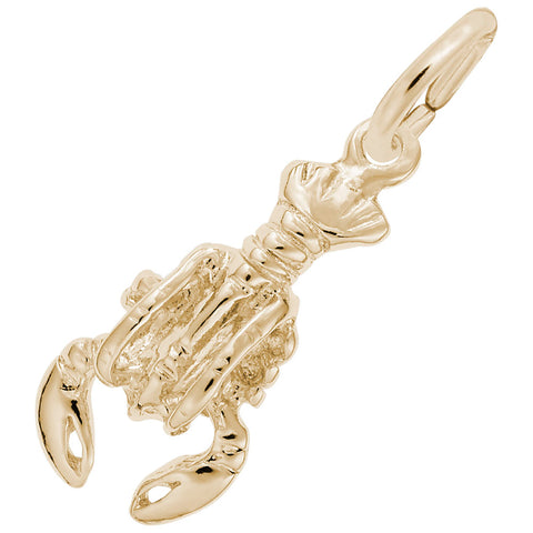 Lobster Charm in Yellow Gold Plated