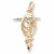 Mountain Climbing charm in Yellow Gold Plated hide-image