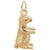 Groundhog Charm in Yellow Gold Plated