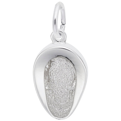 Bed Pan Charm In 14K White Gold
