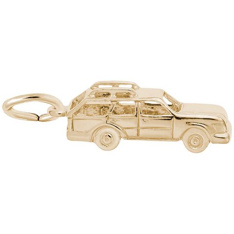 Station Wagon Charm in Yellow Gold Plated