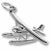 Seaplane charm in Sterling Silver hide-image