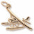 Seaplane charm in Yellow Gold Plated hide-image