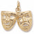 Comedy And Tragedy charm in Yellow Gold Plated hide-image