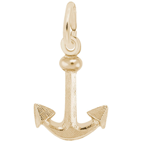 Anchor Charm In Yellow Gold