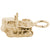 Bulldozer Charm in Yellow Gold Plated