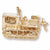 Bulldozer charm in Yellow Gold Plated hide-image