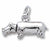 Hippo charm in Sterling Silver hide-image