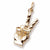 Peace Hand charm in Yellow Gold Plated hide-image