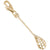 Lacrosse Charm in Yellow Gold Plated