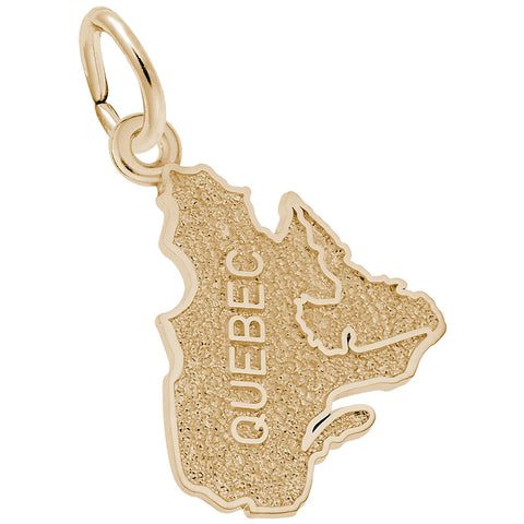 Quebec Charm in Yellow Gold Plated
