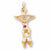 Belly Dancer charm in Yellow Gold Plated hide-image