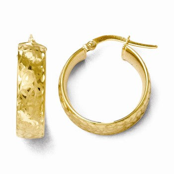 14k Yellow Gold Hoop Earrings