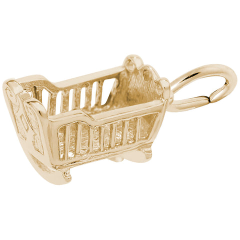 Cradle Charm in Yellow Gold Plated