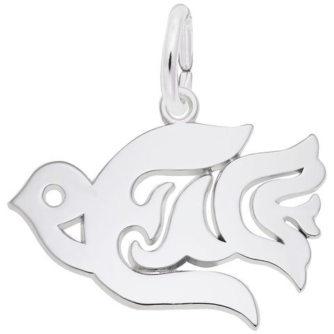 Peace Charm In Sterling Silver