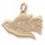 Peace charm in Yellow Gold Plated hide-image