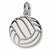 Volleyball charm in Sterling Silver hide-image
