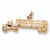 Log Truck charm in Yellow Gold Plated hide-image
