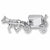 Amish Wagon charm in 14K White Gold hide-image