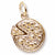 Pizza charm in Yellow Gold Plated hide-image