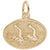 Synchronized Swimming Charm In Yellow Gold