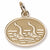 Synchronized Swimming charm in Yellow Gold Plated hide-image