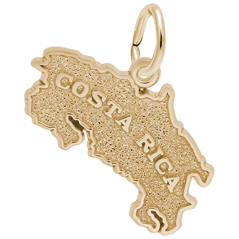Costa Rica Charm In Yellow Gold