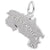 Costa Rica Charm In Sterling Silver