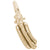 Hot Dog Charm In Yellow Gold