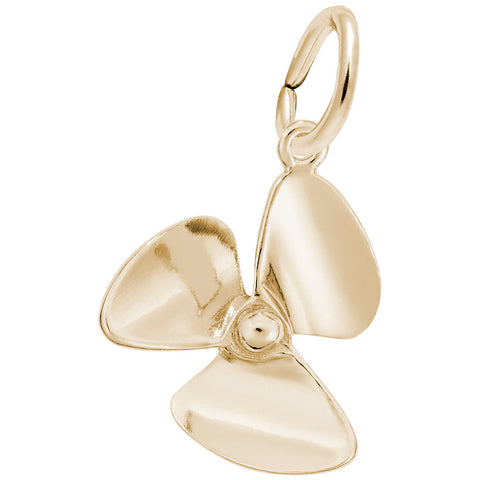 Propeller Charm in Yellow Gold Plated