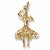 Spanish Dancer charm in Yellow Gold Plated hide-image