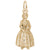 Colonial Woman Charm In Yellow Gold