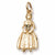 Colonial Woman Charm in 10k Yellow Gold hide-image