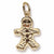 Gingerbread Man charm in Yellow Gold Plated hide-image
