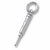 Hypodermic Needle charm in 14K White Gold hide-image