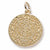 Aztec Sun Charm in 10k Yellow Gold hide-image
