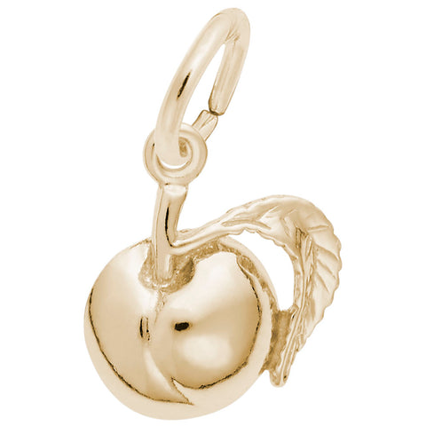 Peach Charm in Yellow Gold Plated