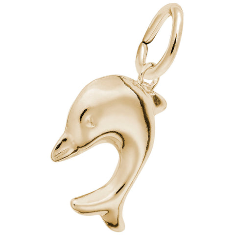 Dolphin Charm in Yellow Gold Plated